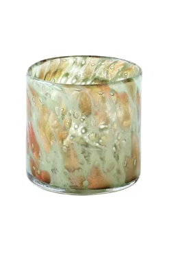 Kerzenhalter^Cristalica Windlicht Linen 10cm Glitzer