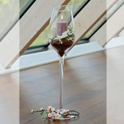 Xxl|Kerzenhalter^Cristalica Kingdom Windlicht Vitalia Weinglas Famous 70cm Kerzenhalter Deko Gefäß Klarglas Geschenk