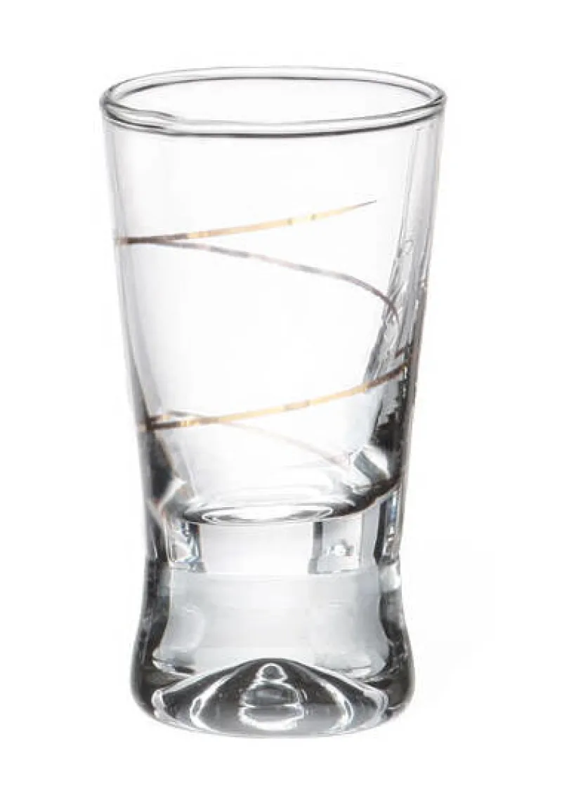 Likör & Wodkagläser|Gläserset^Cristalica Kingdom Wodkaglas Golden Loop 6er-Set