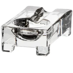 Männer|Aschenbecher^Fan Unikate Zigarrenascher Casablanca 13x7cm, Transparent, aus Bleikristall