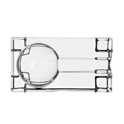 Männer|Aschenbecher^Fan Unikate Zigarrenascher Casablanca 13x7cm, Transparent, aus Bleikristall