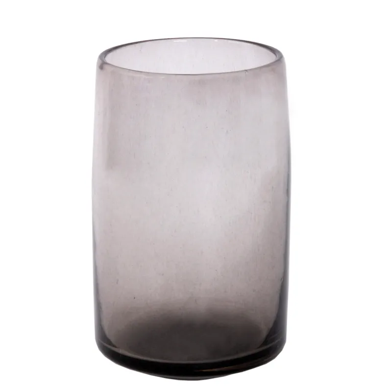 Vasen^Cristalica Zylindervase graubraun 25cm
